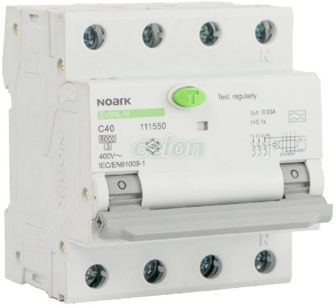 Ex9NL-N Intrerupator Automat Diferential RCBO 3P+N C 20A 30mA 6kA