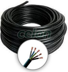 H05RR-F (GT) 5G1.5 fekete, Kábelek és vezetékek, Gumi szigetelésű és köpenyű kábelek, GT / H05RR-F, Cabels