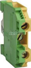 Clema sir 4mm2 Verde-galben  - Schneider Electric, Materiale si Echipamente Electrice, Conexiuni, cleme şir, Cleme industriale, Schneider Electric