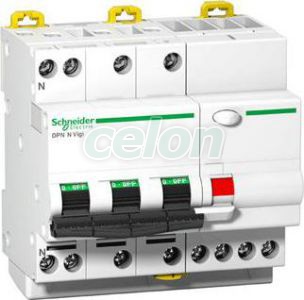 Siguranta automata cu protectie diferentiala 3P+N 16A 6 kA B A9D56716 - Schneider Electric, Aparataje modulare, Aparataj de protectie diferentiala, Aparataj de protectie diferentiala, Schneider Electric