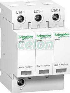 Descărcător de supratensiuni modular 3P 8 kA Iprd8 A9L08300  - Schneider Electric, Aparataje modulare, Protectie impotriva supratensiunilor, Schneider Electric