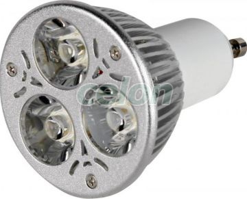 Bec Power Led Dimabil GU10 5W MR16 Clar Alb Rece 6200k 230V - Lumen, Surse de Lumina, Lampi cu LED, Becuri LED GU10, Lumen