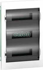 EASY9 Kiselosztó, 36 modul, PE+N sínnel, füstszínű ajtóval, süllyesztett EZ9E312S2F - Schneider Electric, Energiaelosztás és szerelés, Ipari és lakáselosztók, Moduláris lakáselosztók, Schneider Electric