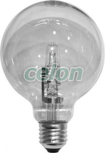 Bec Eco Halogen Tip Glob 70 W E27 Clar 230 V  - Lumen, Surse de Lumina, Surse de iluminat cu halogen, Becuri cu halogen forma glob, Lumen