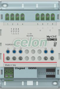 Attuatore Din 3 Uscite + 2 X 0-10V Bus F430R3V10-Bticino, Alte Produse, Bticino, CLIMATE CONTROL MYHOME, Bticino