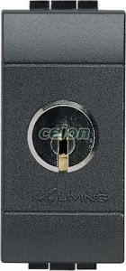Cap Scara 1P 16A 1M Antracit+Key L4022C-Bticino, Prize - Intrerupatoare, Gama Living Light - Bticino, Bticino