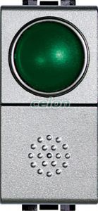 Buton 1P Cu Port Lampa Verde NT4038V-Bticino, Prize - Intrerupatoare, Gama Living Light - Bticino, Bticino