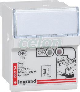 Lexic Komp. Túlfeszültség-Levezető Cseremodul 12Ka 003954-Legrand, Moduláris készülékek, Túlfeszültség levezetők, Legrand