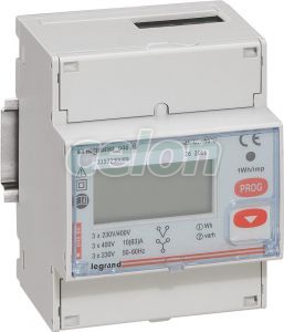 Contor Energie Electrica 63A Tri 4Modul Rs485 004680-Legrand, Moduláris készülékek, Fogyasztásmérők, Sorolható fogyasztásmérők, Legrand