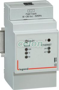 Gateway Rs485/Ethernet 004689-Legrand, Automatizálás és vezérlés, PLC és egyéb vezérlők, Interfész, mérő- és vezérlőrelék, Legrand
