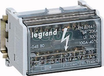 Repart.Bip.100A 4Mod 004880-Legrand, Aparataje modulare, Accesorii, Alte accesorii, Legrand