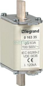 Legrand Késes Betét 00 Gg 63A 016335-Legrand, Energiaelosztás és szerelés, Biztosítók és tartozékaik, Késes biztosítók, Legrand