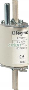 Legrand Késes 0 Gg 125A Betét - Tüskés 016950-Legrand, Energiaelosztás és szerelés, Biztosítók és tartozékaik, Késes biztosítók, Legrand