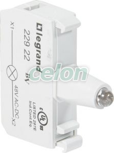 Osmoz Bloc Led 48V Vert Vis 022922-Legrand, Alte Produse, Legrand, Auxiliare și aplicații industriale, Dispozitive de comandă și semnalizare Osmoz, Legrand