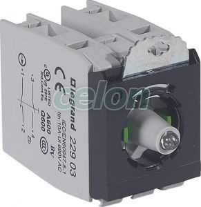 Osmoz S/E 3P Led 24V Vr 2Nonf V 022982-Legrand, Alte Produse, Legrand, Auxiliare și aplicații industriale, Dispozitive de comandă și semnalizare Osmoz, Legrand