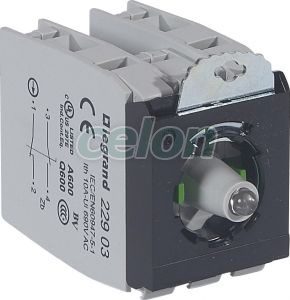 Osmoz Csavaros Aljzat - 2 Z/Ny 230V~ - Zöld 022992-Legrand, Egyéb termékek, Legrand, Segédanyagok és ipari alkalmazások, Osmoz működtető- és jelzőkészülékek, Legrand