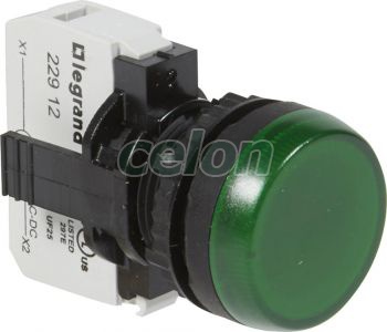 Osmoz Lampa Semnalizare Verde 24 V 023772-Legrand, Alte Produse, Legrand, Auxiliare și aplicații industriale, Dispozitive de comandă și semnalizare Osmoz, Legrand