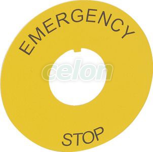 Osmoz Cimke Vészleállító Nyomógombhoz Ø60 - "Emergency Stop" 024176-Legrand, Egyéb termékek, Legrand, Segédanyagok és ipari alkalmazások, Osmoz működtető- és jelzőkészülékek, Legrand