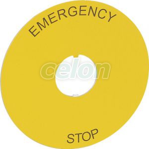 Osmoz Cimke Vészleállító Nyomógombhoz Ø80 - "Emergency Stop" 024179-Legrand, Egyéb termékek, Legrand, Segédanyagok és ipari alkalmazások, Osmoz működtető- és jelzőkészülékek, Legrand