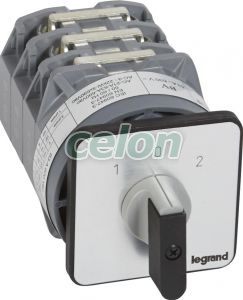 Görgős Kapcsoló 3P 63A Pr63 1-0-2 027457-Legrand, Automatizálás és vezérlés, Müködtető- és jelzőkészülékek, Kézi kapcsolókészülékek, Legrand