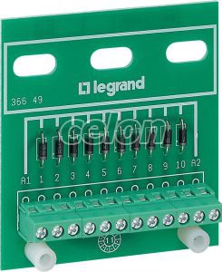 Platine 10 Diodes 036649-Legrand, Egyéb termékek, Legrand, Segédanyagok és ipari alkalmazások, Viking 3 sorkapcsok, Legrand