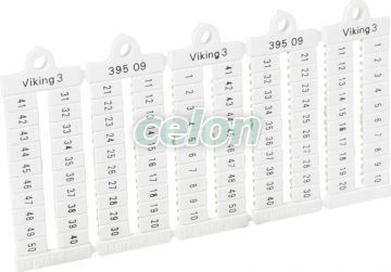 Viking3 Etichete Nr.1-50 5Mm 039509-Legrand, Alte Produse, Legrand, Auxiliare și aplicații industriale, Blocuri de joncțiune Viking 3, Legrand