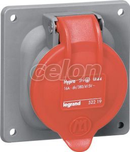 Socle Incl.3P+T 63A 380V Plast 053823-Legrand, Alte Produse, Legrand, Auxiliare și aplicații industriale, Prize și fișe industriale Hypra, Legrand