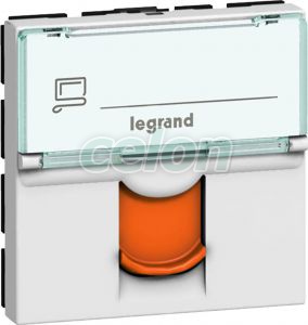 Rj45 Cat6 Ftp Mosaic Orange Shutter 076523-Legrand, Materiale si Echipamente Electrice, Cablare structurata, Cablare structurată - Legrand, Prize Rj45 Legrand, Legrand