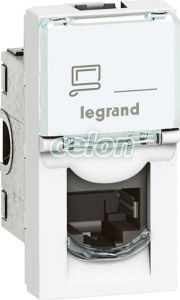 Program Mosaic Lcs2 Rj45 Aljzat Cat 6 Stp, 1 Modul, Fehér 076563-Legrand, Energiaelosztás és szerelés, Hang, adat és képátviteli rendszerek, Hang-, adat- és képátviteli rendszerek - Legrand, Legrand RJ45 csatlakozóaljzatok, Legrand