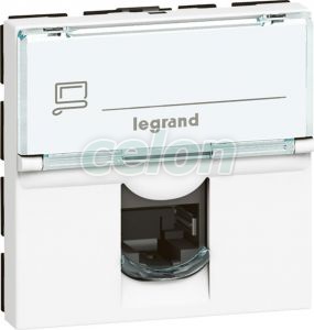 Rj45 C6 Ftp 90D Mosaic 076592-Legrand, Energiaelosztás és szerelés, Hang, adat és képátviteli rendszerek, Hang-, adat- és képátviteli rendszerek - Legrand, Legrand RJ45 csatlakozóaljzatok, Legrand