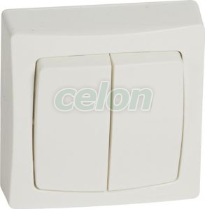 Oteo-Intr.Dublu Cap Scara 10A 086020-Legrand, Alte Produse, Legrand, Aparataje, Aparataje Oteo, Legrand