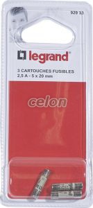 3 Cart.2.5A 5X20 092933-Legrand, Alte Produse, Legrand, Alte produse, Legrand