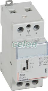 Cx3 Moduláris Kontaktor 40A 24V 2Z - Karral 412515-Legrand, Moduláris készülékek, Installációs kontaktorok, Legrand