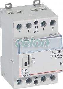 Cx3 Moduláris Kontaktor 40A 24V 4Z - Karral 412518-Legrand, Moduláris készülékek, Installációs kontaktorok, Legrand