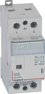 Cx3 Moduláris Kontaktor 63A 230V 2Z 412527-Legrand, Moduláris készülékek, Installációs kontaktorok, Legrand