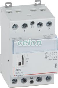 Cx3 Moduláris Kontaktor 40A 230V 4Z - Karral 412553-Legrand, Moduláris készülékek, Installációs kontaktorok, Legrand