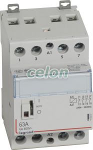 Cx3 Moduláris Kontaktor 63A 230V 4Ny - Karral 412557-Legrand, Moduláris készülékek, Installációs kontaktorok, Legrand