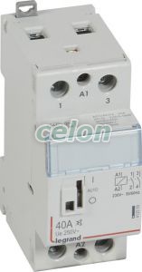 Cx3 Moduláris Kontaktor 40A 230V 2Z Halk - Karral 412559-Legrand, Moduláris készülékek, Installációs kontaktorok, Legrand