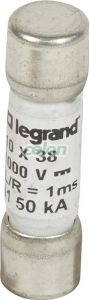 Hengeres Olvadó Biztosító 10X38 8A 1000V= 414626-Legrand, Energiaelosztás és szerelés, Zöld energia, Fotovoltaikus termékek, Legrand