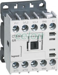 Ctx Mini Ct 3P 6A 1No 24Vac 417000-Legrand, Alte Produse, Legrand, Soluții de distribuție electrică, Contactoare și relee termice CTX3, Legrand