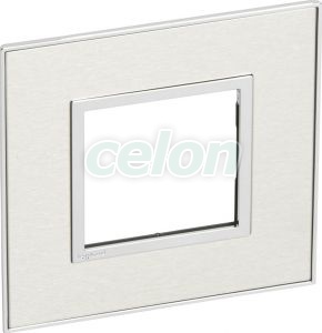 Plate 2 Sq Mod F-G Stainess St 576566-Legrand, Alte Produse, Legrand, Alte produse, Legrand