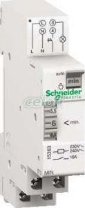 Automat de scara ACTI 9 Min Reglabil de la 1 la 7 minute 15363  - Schneider Electric, Aparataje modulare, Automate de scara, Schneider Electric