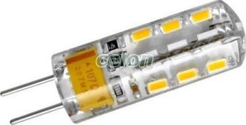 Ledes izzó SMD G4 2W Hideg fehér 6200k 12V - Lumen, Fényforrások, LED fényforrások és fénycsövek, GU4 LED izzók, Lumen