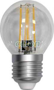 Ledes izzó COG Gömb formájú E27 4W Átlátszó Meleg Fehér 2800k 230V - Lumen, Fényforrások, LED fényforrások és fénycsövek, LED kisgömb izzók, Lumen