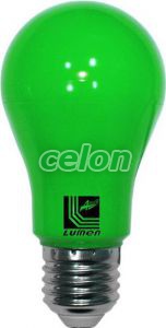 Ledes izzó Para E27 7W Zöld 230V - Lumen, Fényforrások, LED fényforrások és fénycsövek, LED normál izzók, Lumen