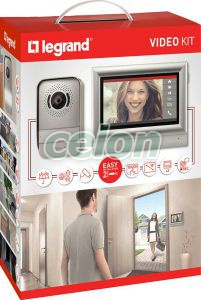 Kit video interfon cu ecran touch 10 inch 369330  - Legrand, Casa si Gradina, Interfoane, videointerfoane, Legrand