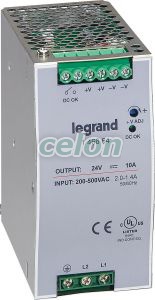 Alim Dec Bi200-500V 24Vdc 240W 146664-Legrand, Automatizálás és vezérlés, PLC és egyéb vezérlők, Tápegységek és transzformátorok, Legrand