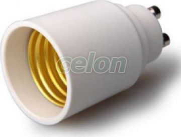 Adaptor dulie Gu10->E27 Plastic, Surse de Lumina, Accesorii pentru iluminat, Dulii, Adeleq