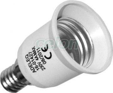 Adaptor dulie E14->E27 Plastic, Surse de Lumina, Accesorii pentru iluminat, Dulii, Adeleq