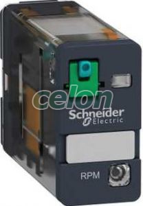 Zelio RPM teljesítményrelé, 1CO, 15A, 24VDC, tesztgomb, LED, Automatizálás és vezérlés, Interfész, mérő- és vezérlőrelék, Interfész relék, Schneider Electric